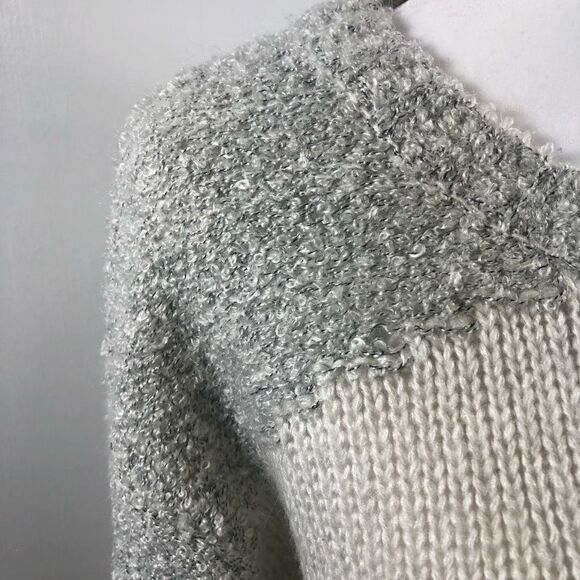 John + Jenn Gray Color Block Pullover Sweater S - Picture 6 of 9